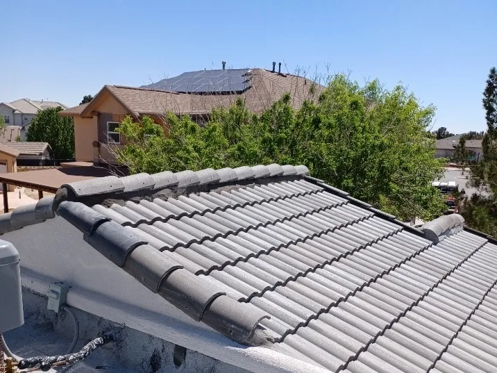 Concrete tile roof installation, Rose Gold Group El Paso