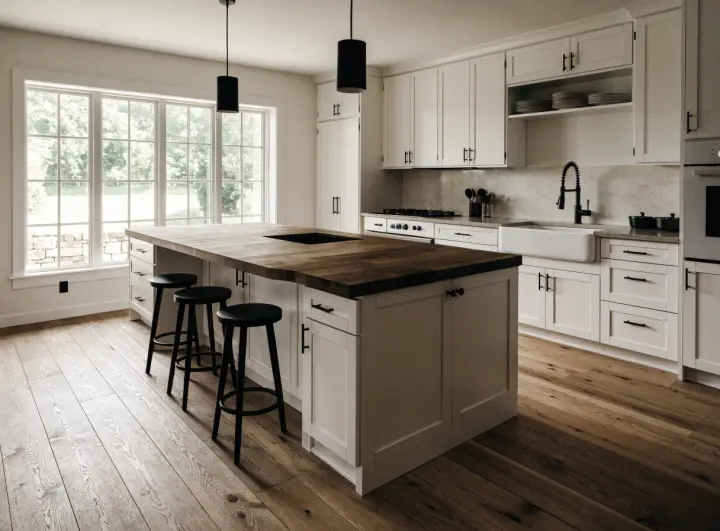 Example of a modern farmhouse kitchen